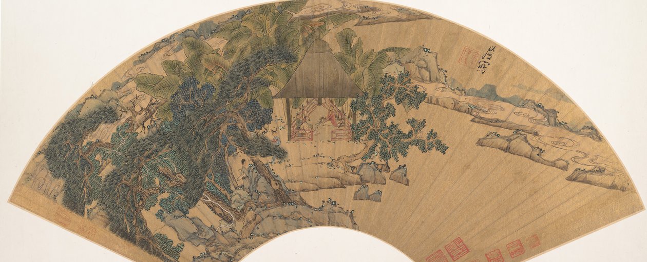 Paisagem, meados do século XVII. de Chen Hongshou