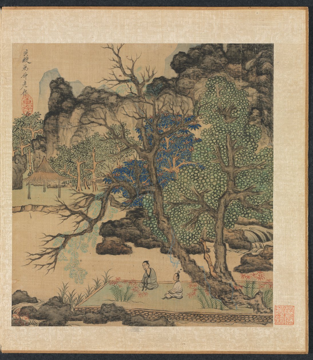 Pinturas segundo mestres antigos: Scholars in a Garden, 1598-1652. de Chen Hongshou