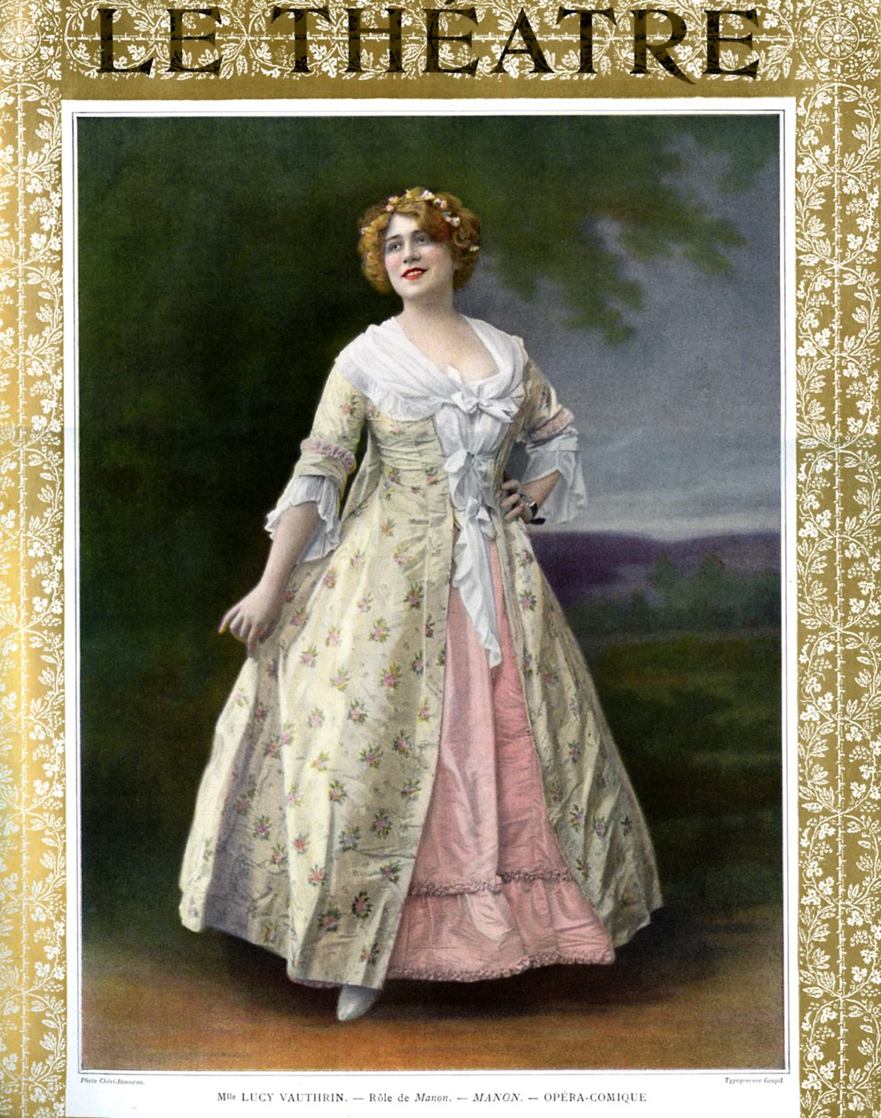 Lucy Vauthrin no papel de azulejo em Manon de Cheri Rousseau