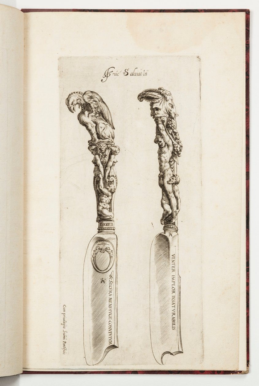 Design para dois cabos de faca de Cherubino Alberti