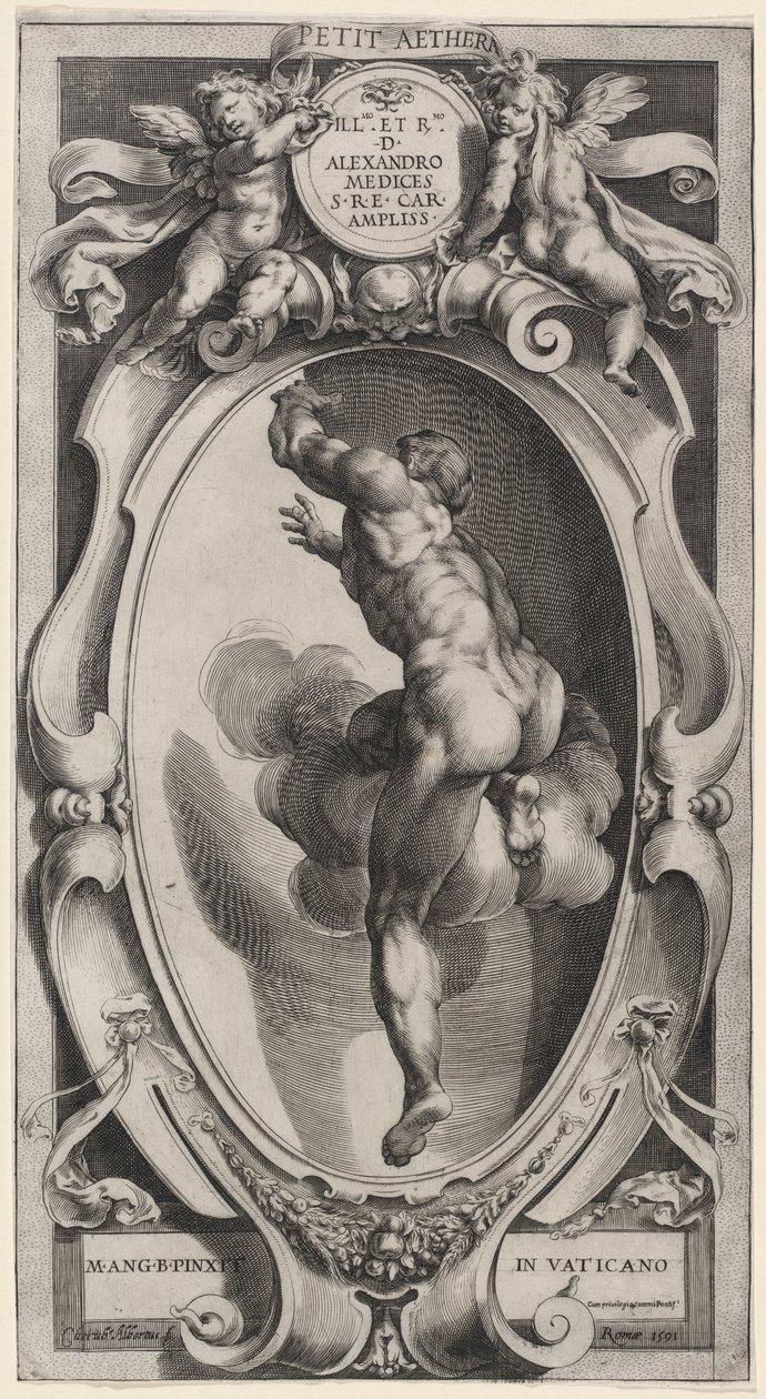 Um Espírito Abençoado de Cherubino Alberti after Michelangelo
