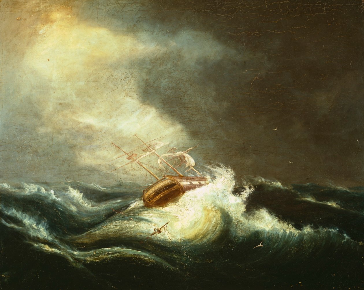 Navio na tempestade de Chester Harding