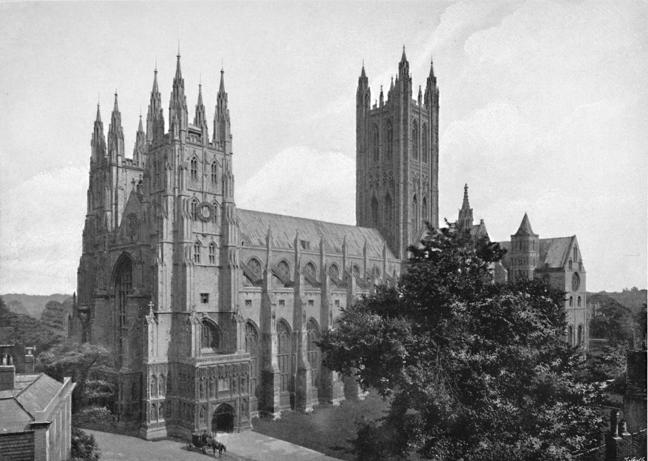 Catedral de Canterbury, c1896 de Chester Vaughan