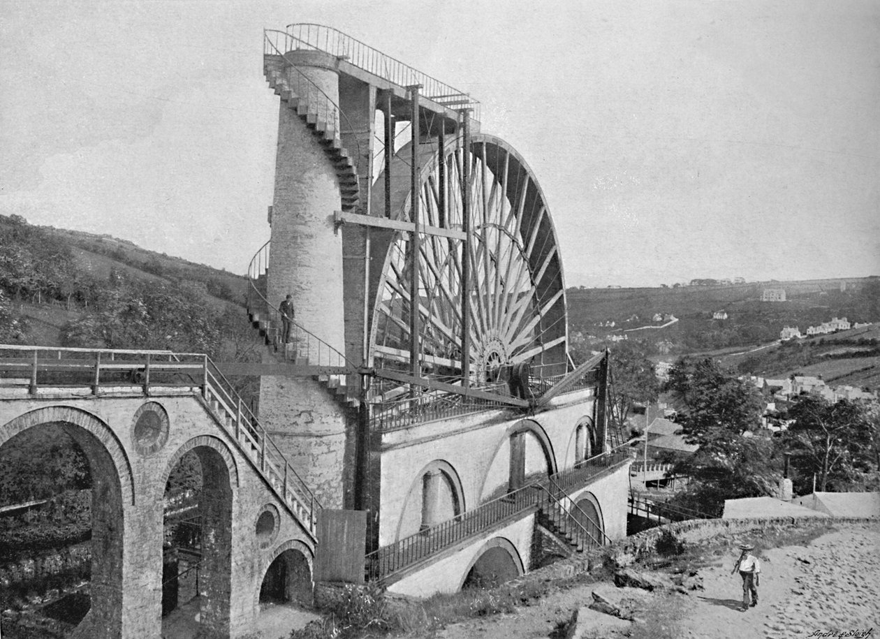 Laxey Wheel, Ilha de Man, c1896 de Chester Vaughan
