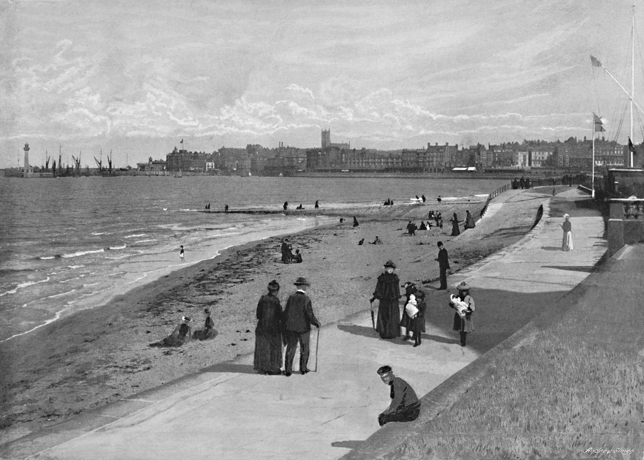 Margate, de Royal Crescent, c1896 de Chester Vaughan