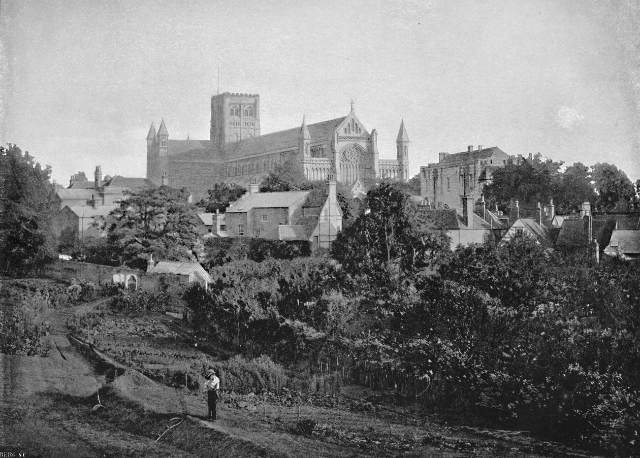 Catedral de St. Albans, c1896 de Chester Vaughan