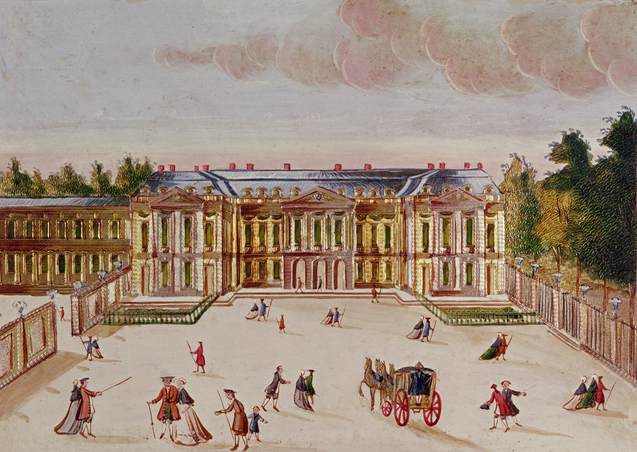 O Chateau de Choisy, lado do pátio de Chevalier