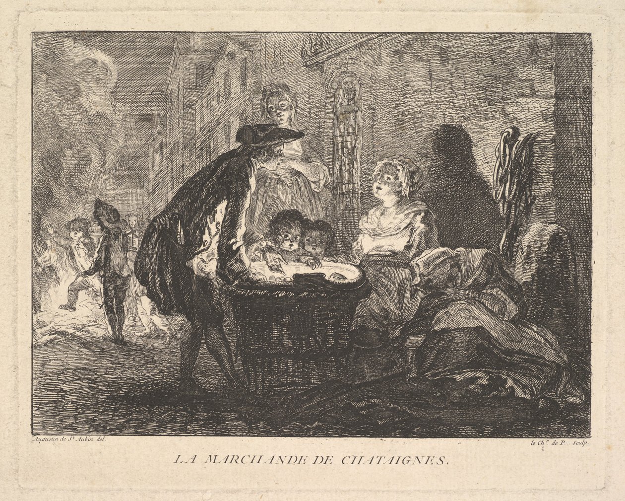 O Vendedor de Castanhas, O Vendedor de Castanhas, 1762. de Chevalier de Parlington