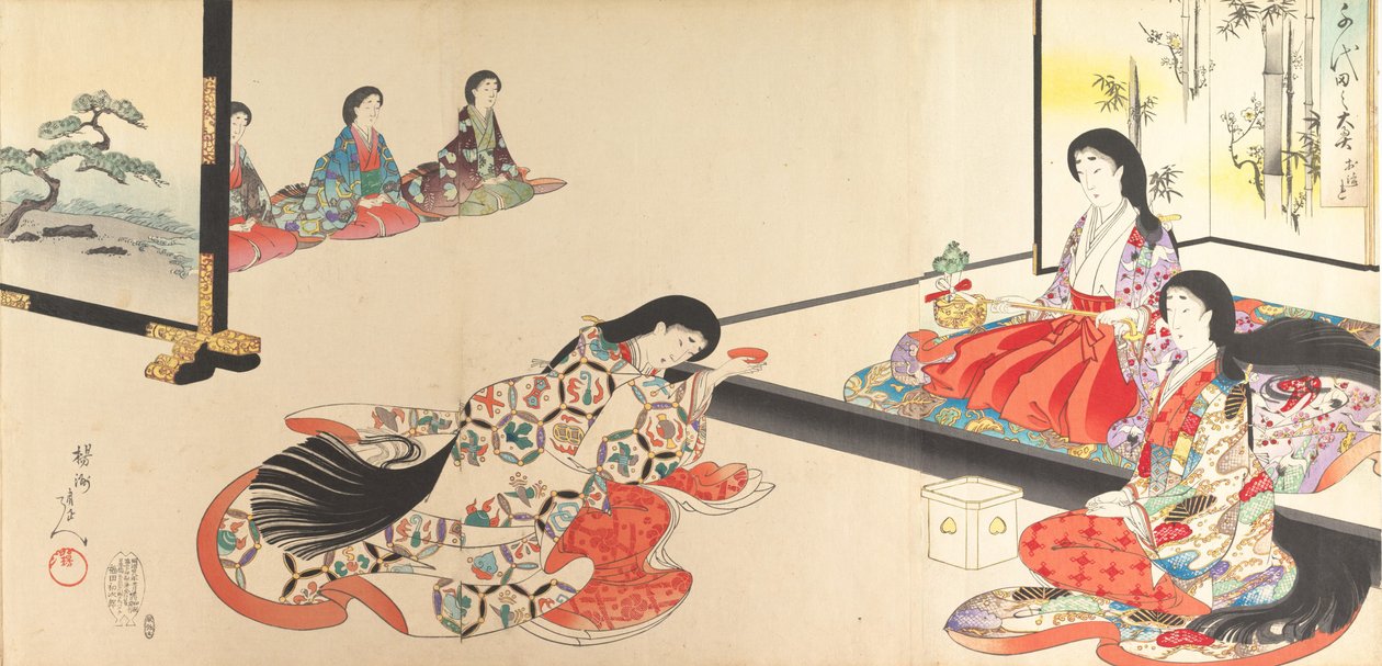 Álbum de Mulheres do Castelo de Chiyoda, 1895., 1895. de Chikanobu Yoshu
