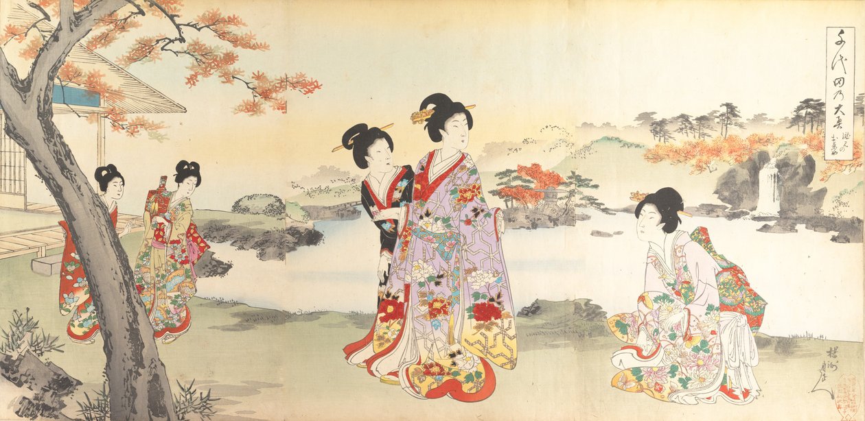 Álbum de Mulheres do Castelo de Chiyoda, 1895., 1895. de Chikanobu Yoshu