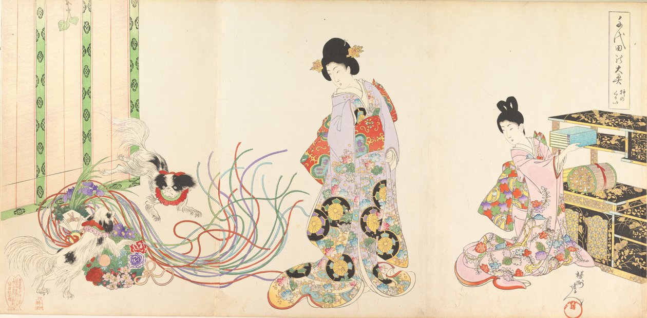 Álbum de Mulheres do Castelo de Chiyoda, 1895., 1895. de Chikanobu Yoshu