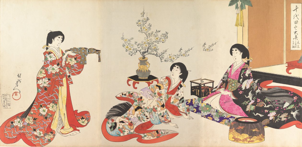 Álbum de Mulheres do Castelo de Chiyoda, 1895., 1895. de Chikanobu Yoshu