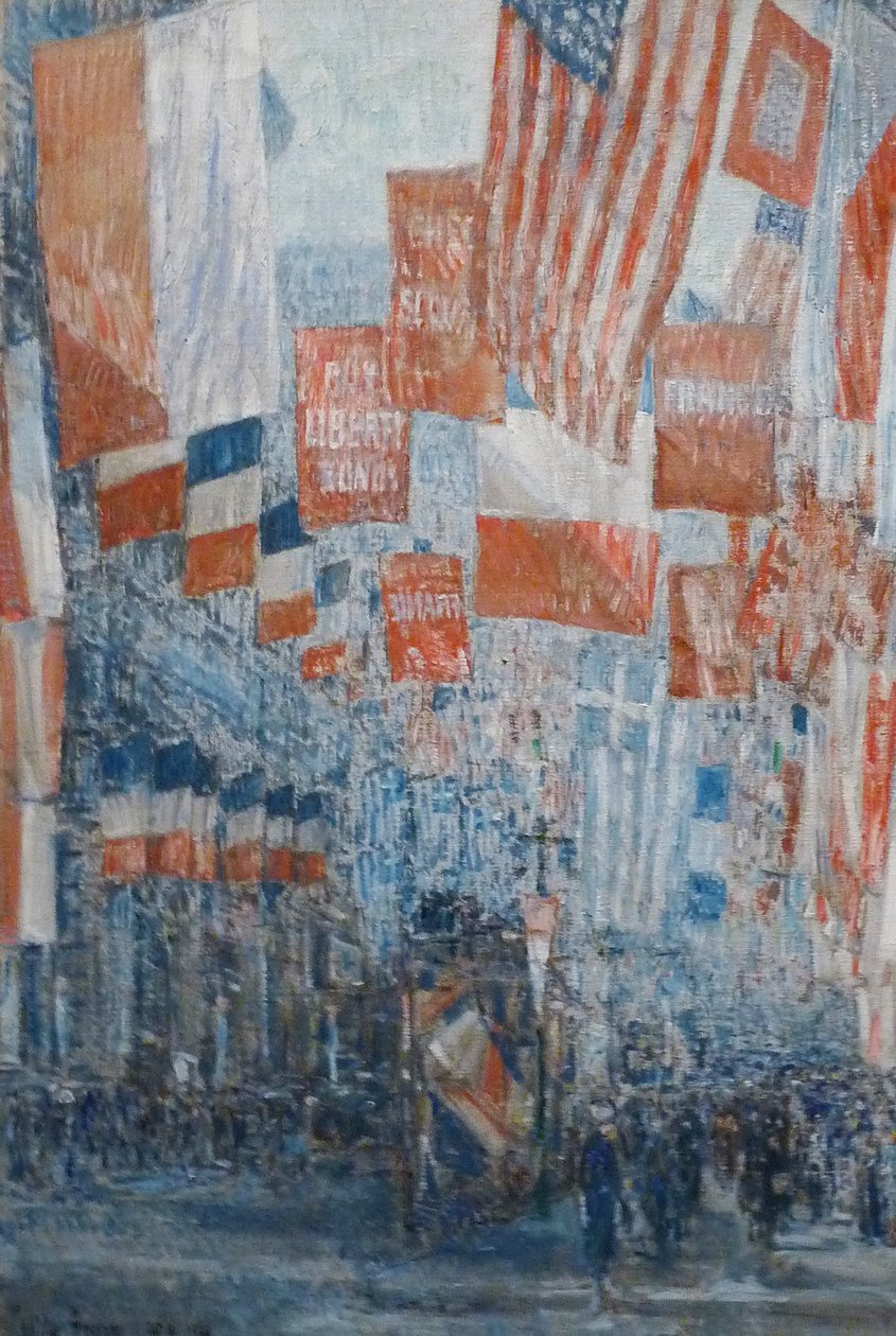 Avenida dos Aliados, 5th Avenue, Nova York de Childe Hassam