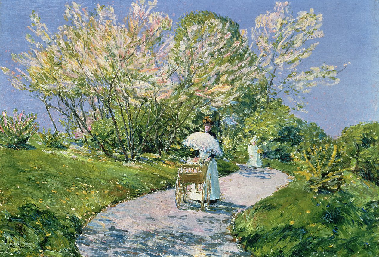 Um passeio no Parque (petróleo) de Childe Frederick Hassam