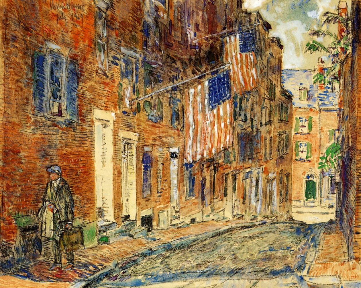 Rua Acorn, Boston de Childe Frederick Hassam