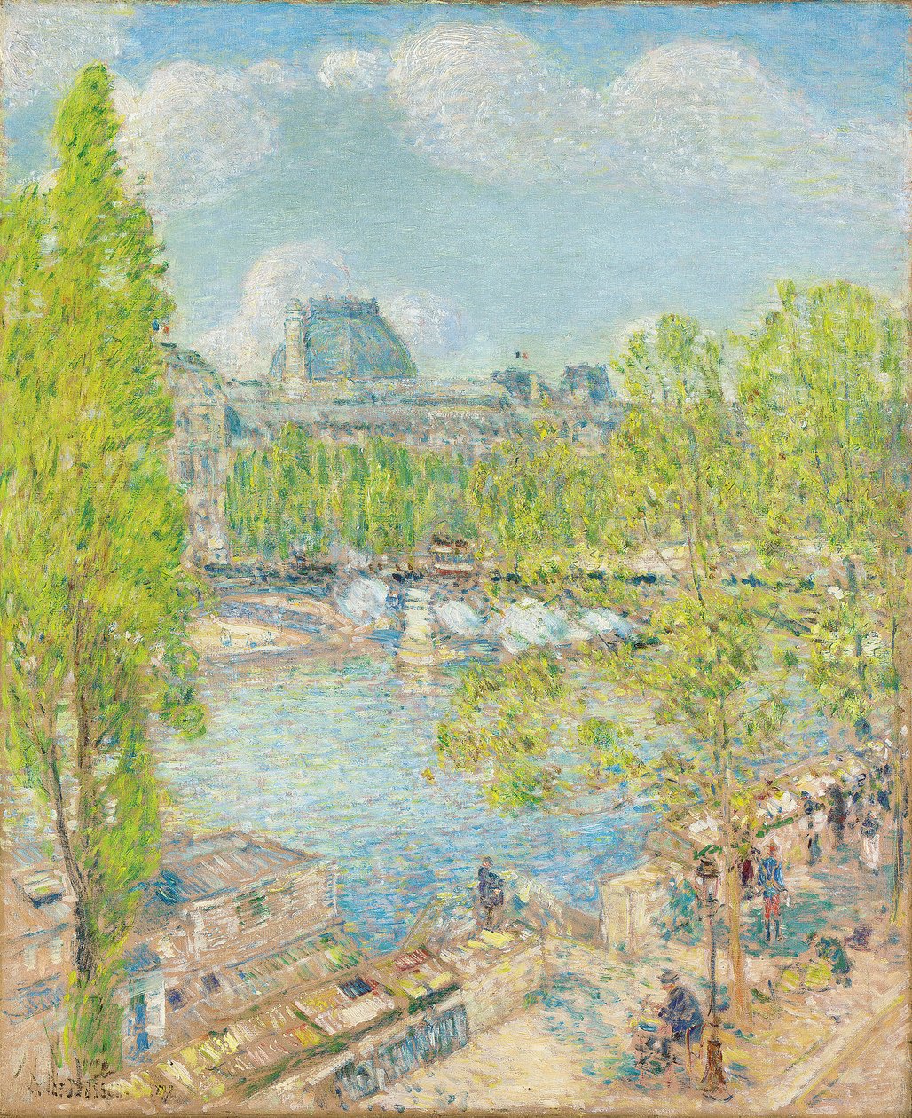 Abril, Quai Voltaire, Paris de Childe Frederick Hassam