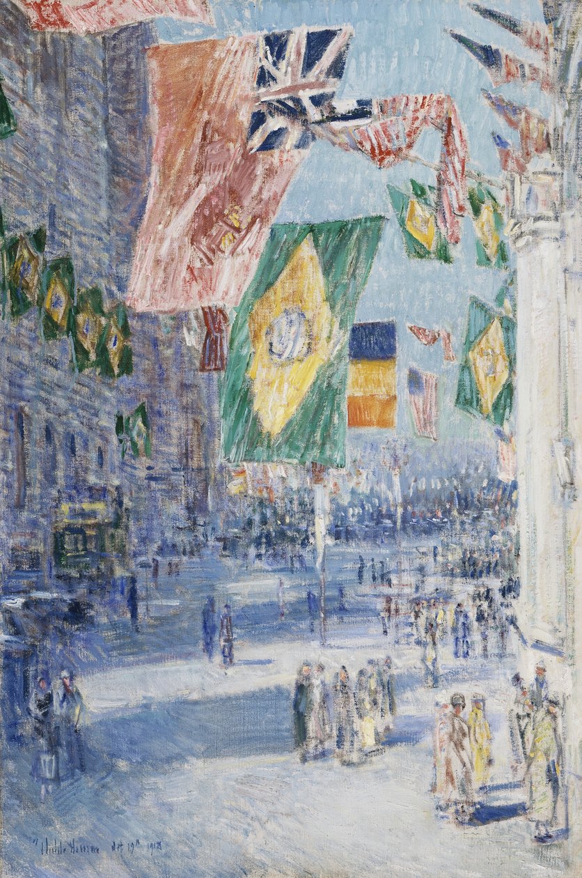 Avenue of the Allies: Brasil, Bélgica de Childe Frederick Hassam