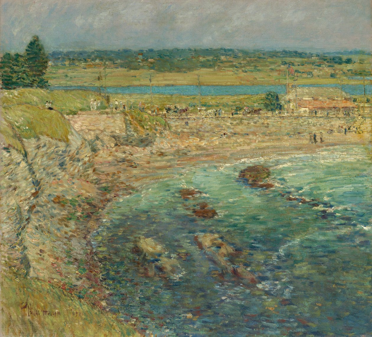 Praia de Bailey, Newport, R.I. de Childe Frederick Hassam