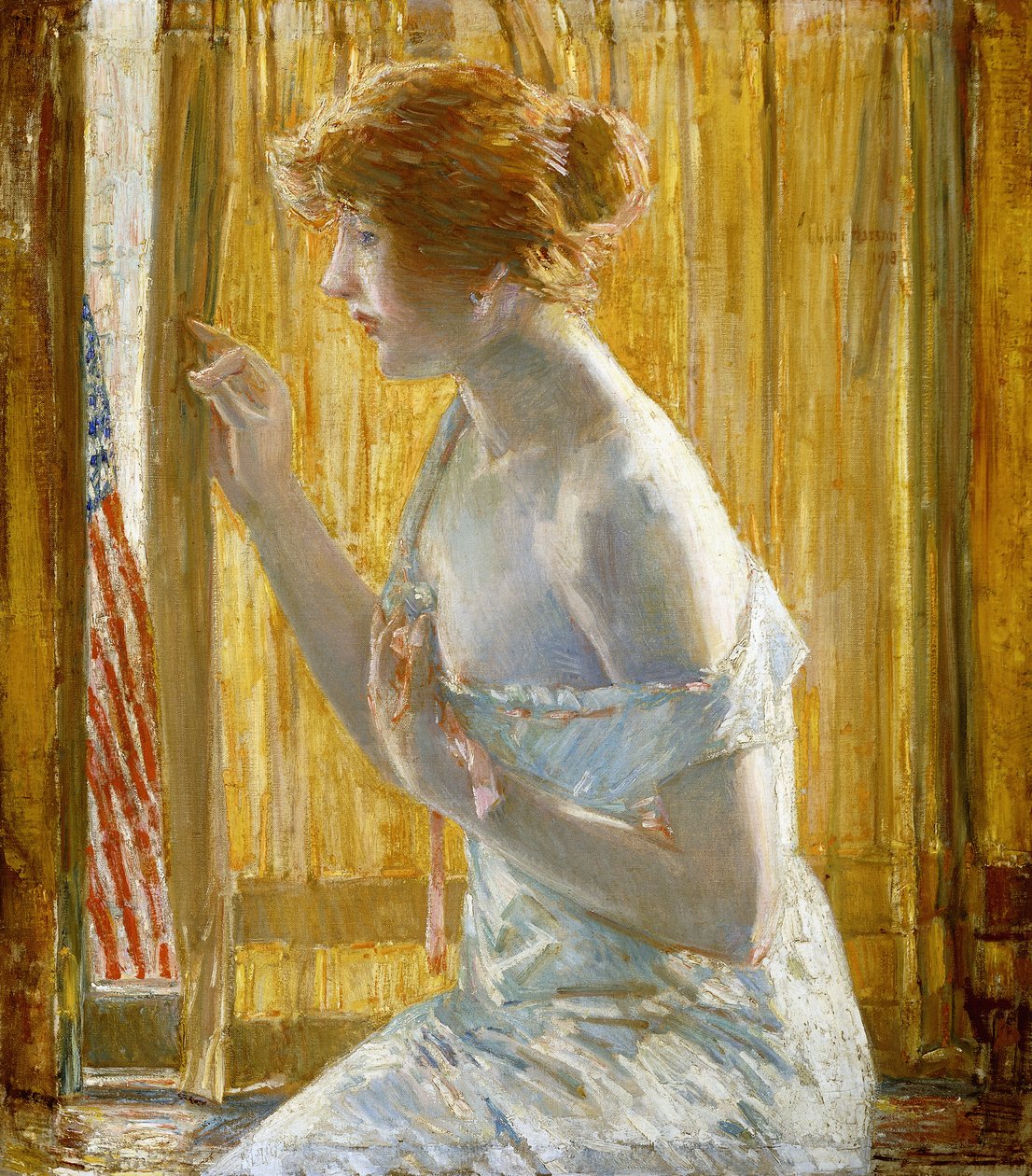 Meninos a Marchar Por de Childe Frederick Hassam