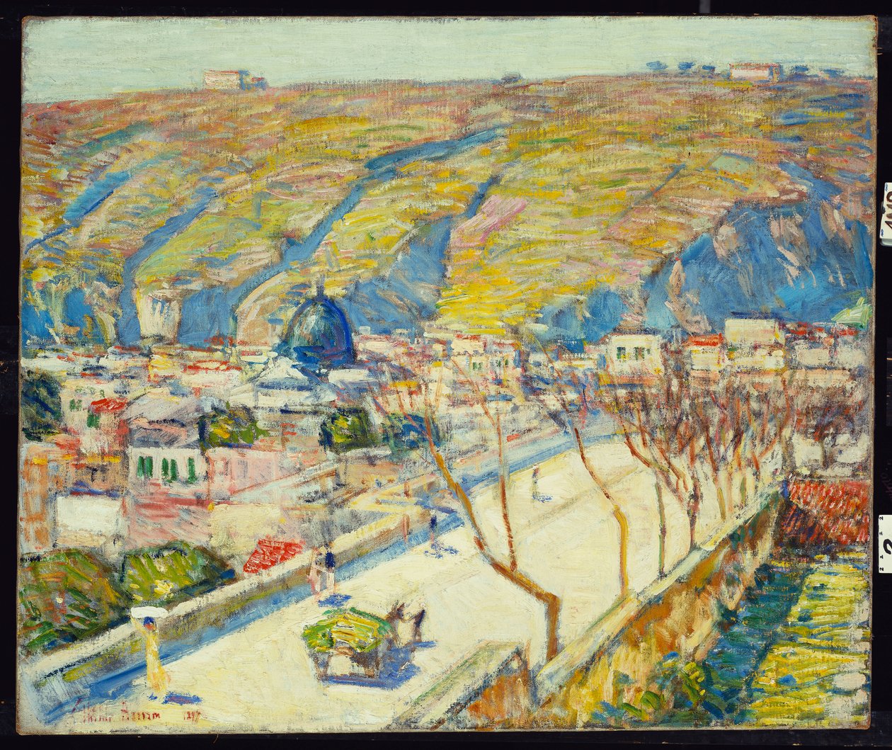 Ponte em Posilippo, Nápoles de Childe Frederick Hassam
