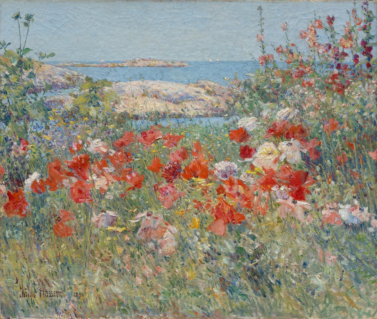 Jardim de Celia Thaxter, Isles of Shoals, Maine de Childe Frederick Hassam