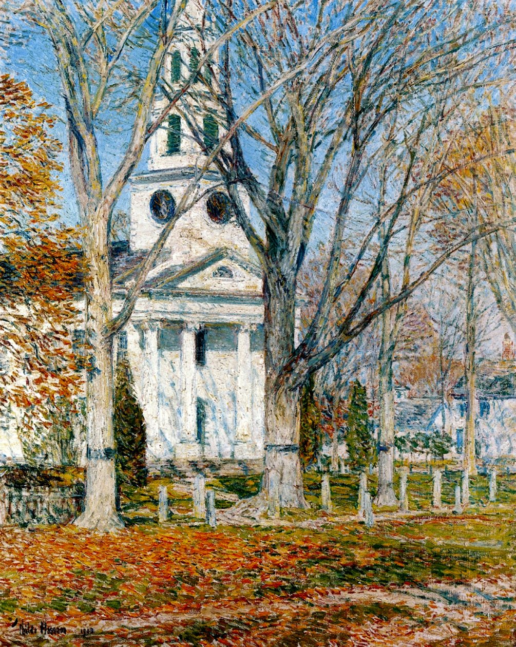 Igreja em Old Lyme de Childe Frederick Hassam