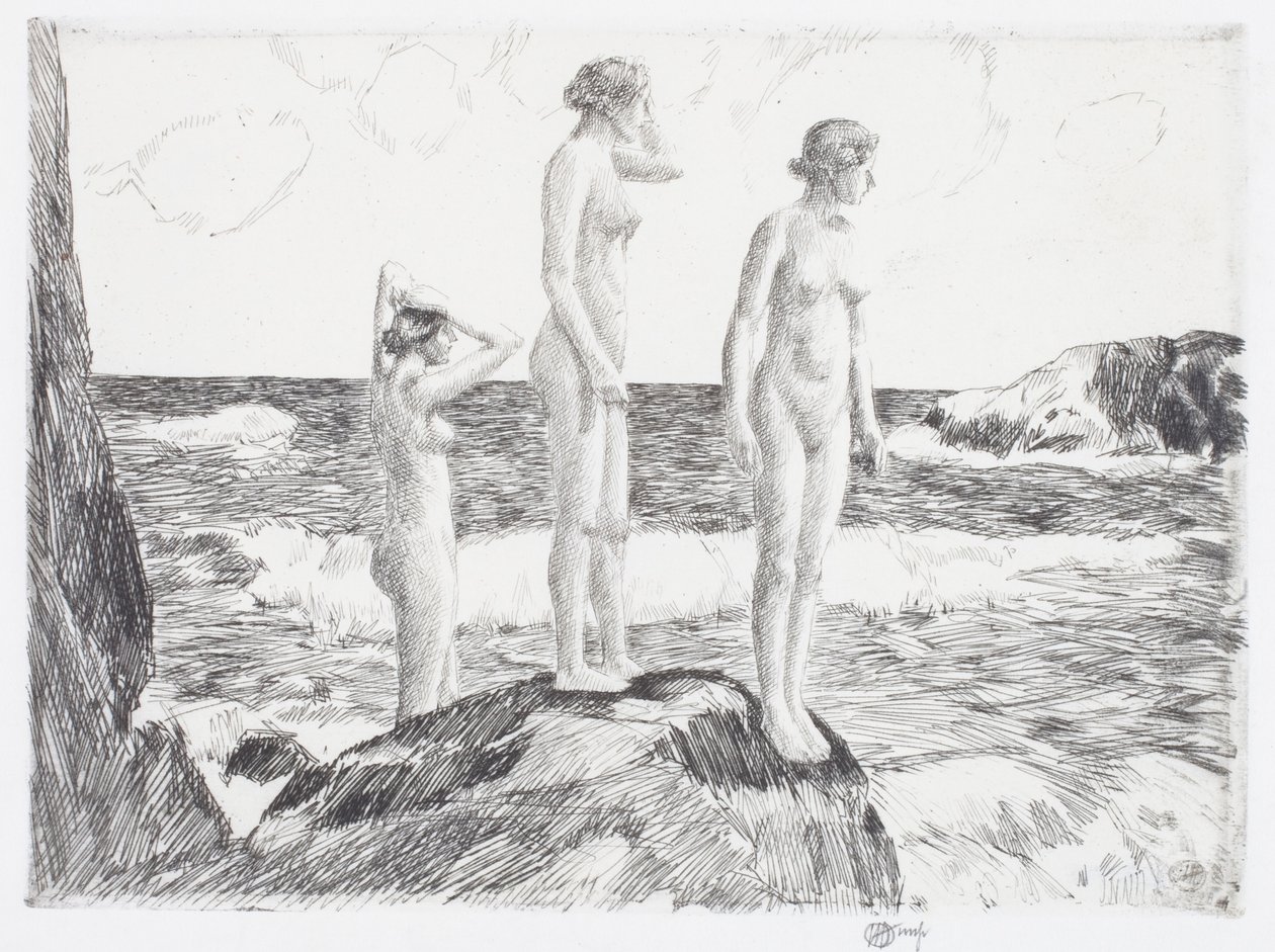 Banhistas do Mar Profundo de Childe Frederick Hassam