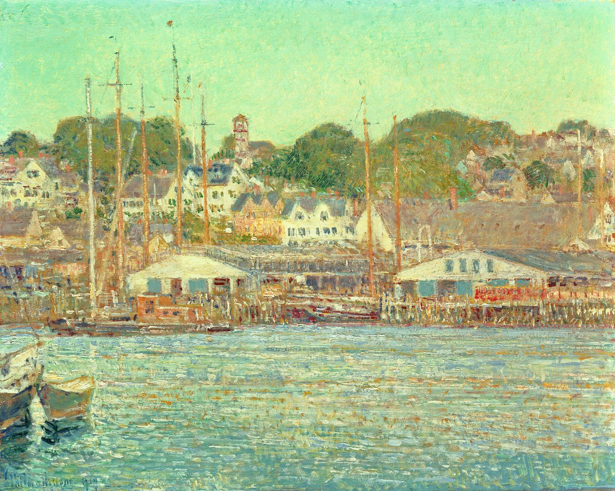 Porto de Gloucester de Childe Frederick Hassam