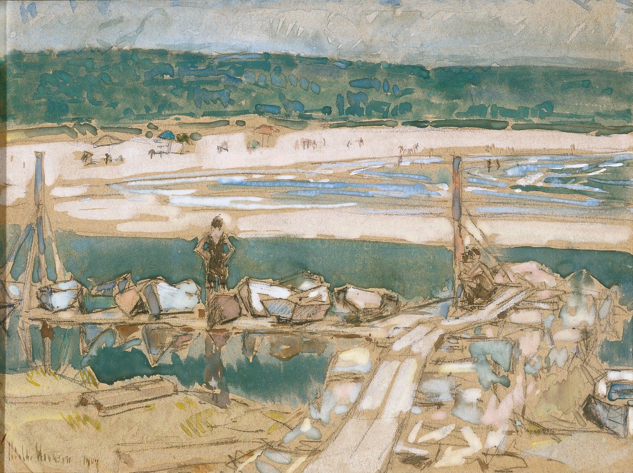 Praia do Bom Porto, Gloucester de Childe Frederick Hassam