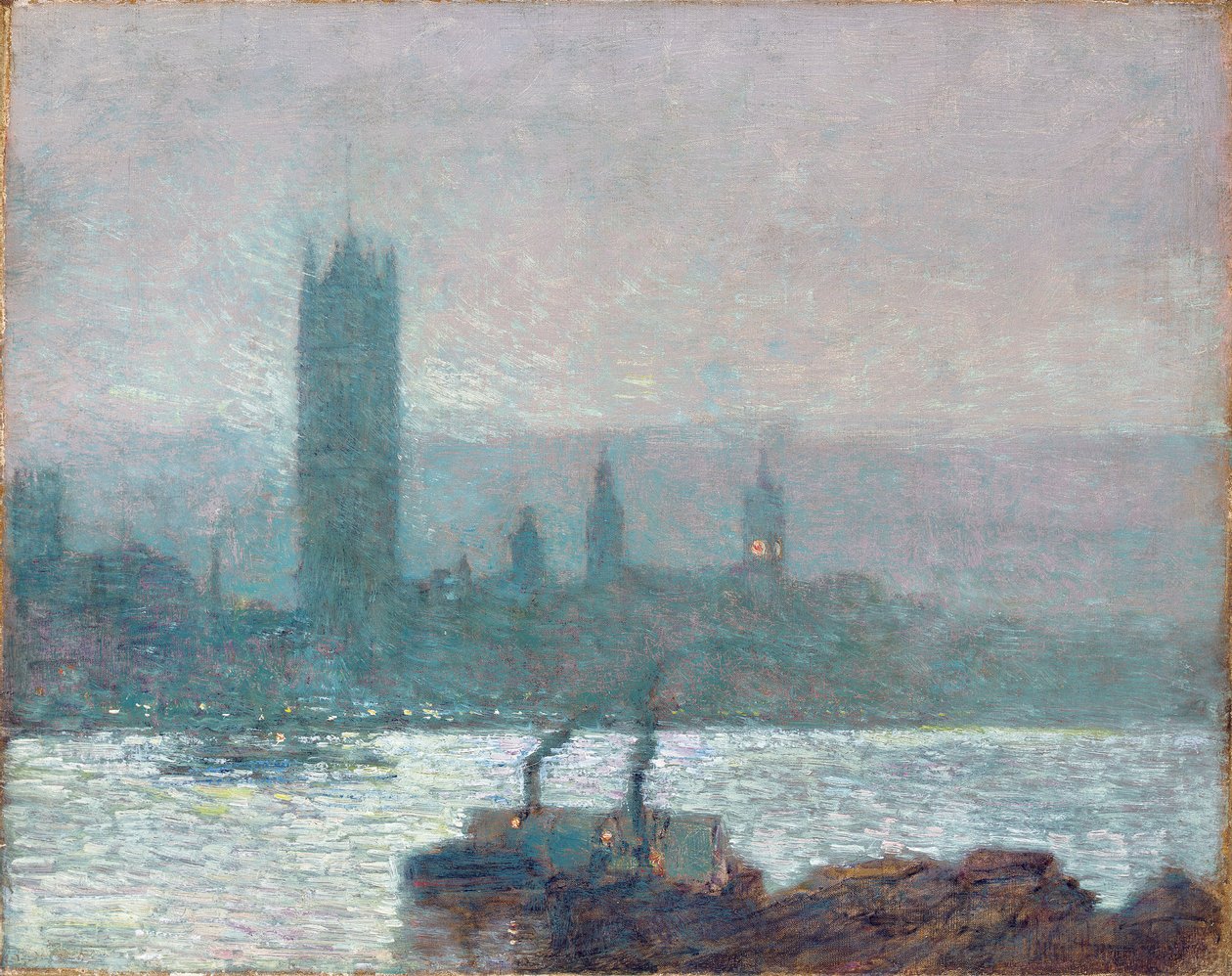Câmaras do Parlamento, Início da Noite de Childe Frederick Hassam