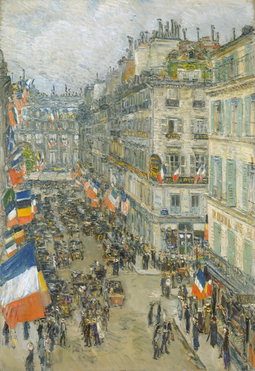 14 de Julho, Rue Daunou de Childe Frederick Hassam