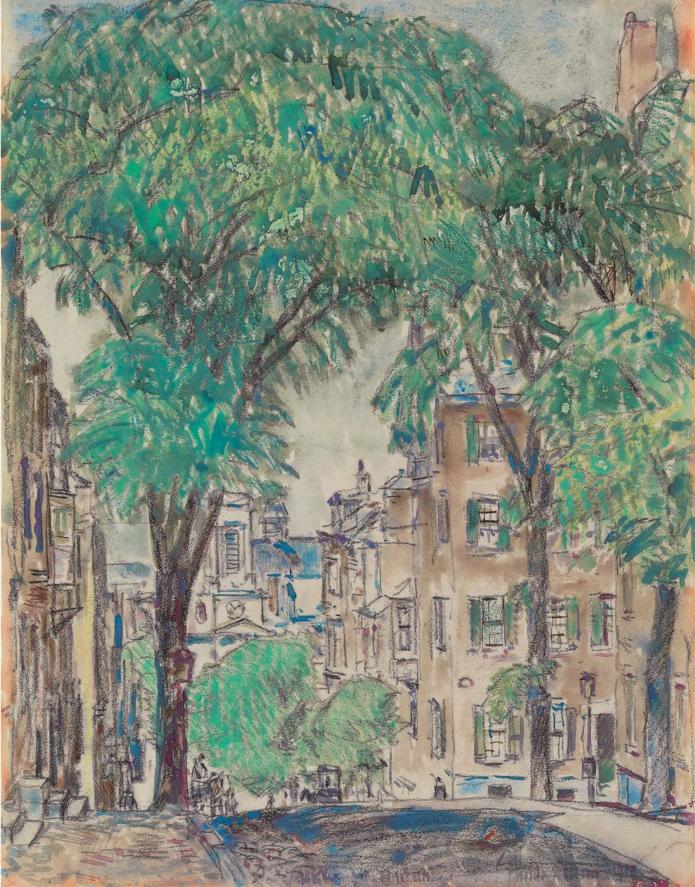 Mount Vernon Street, Boston de Childe Frederick Hassam