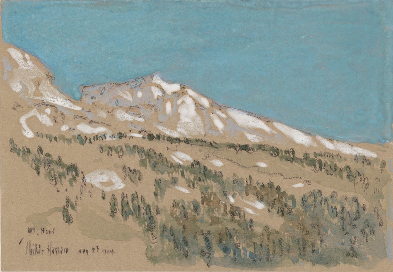 Monte Hood de Childe Frederick Hassam