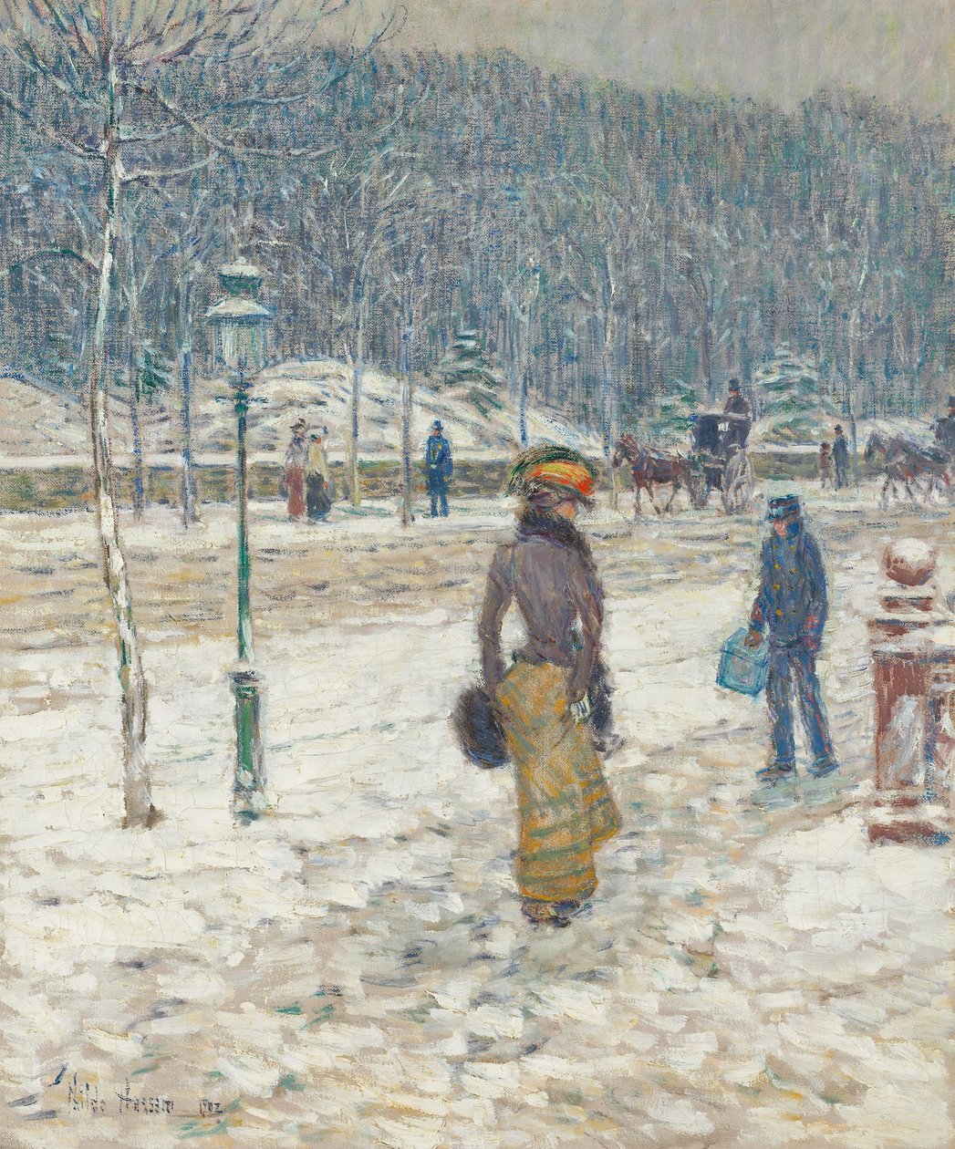 New York Street de Childe Frederick Hassam