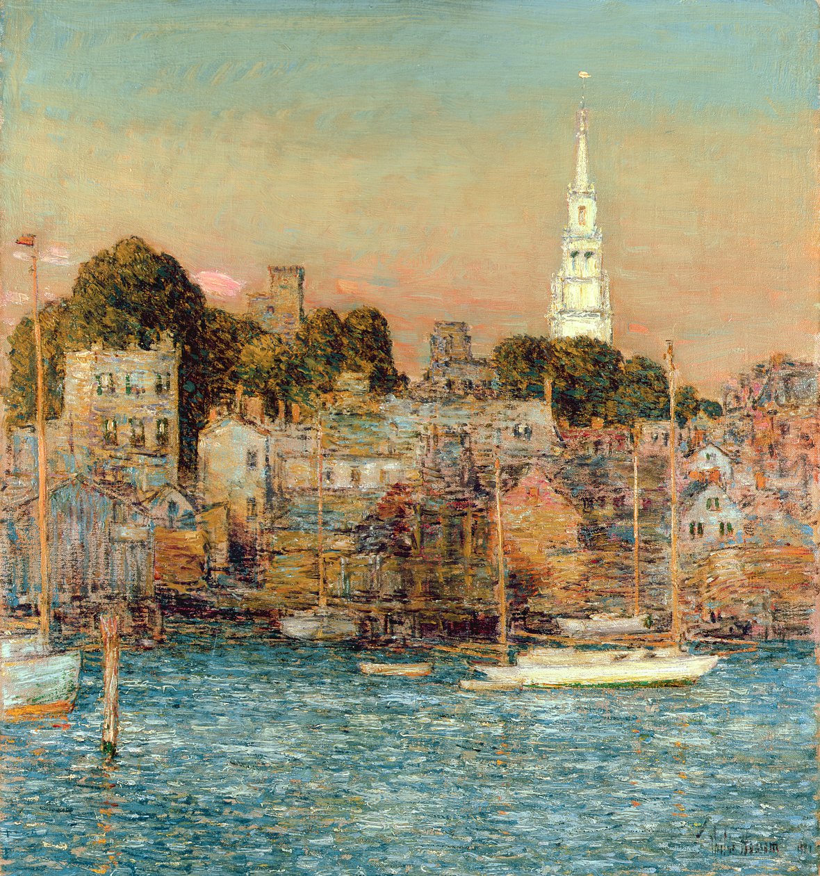 Outubro Sundown, Newport de Childe Frederick Hassam