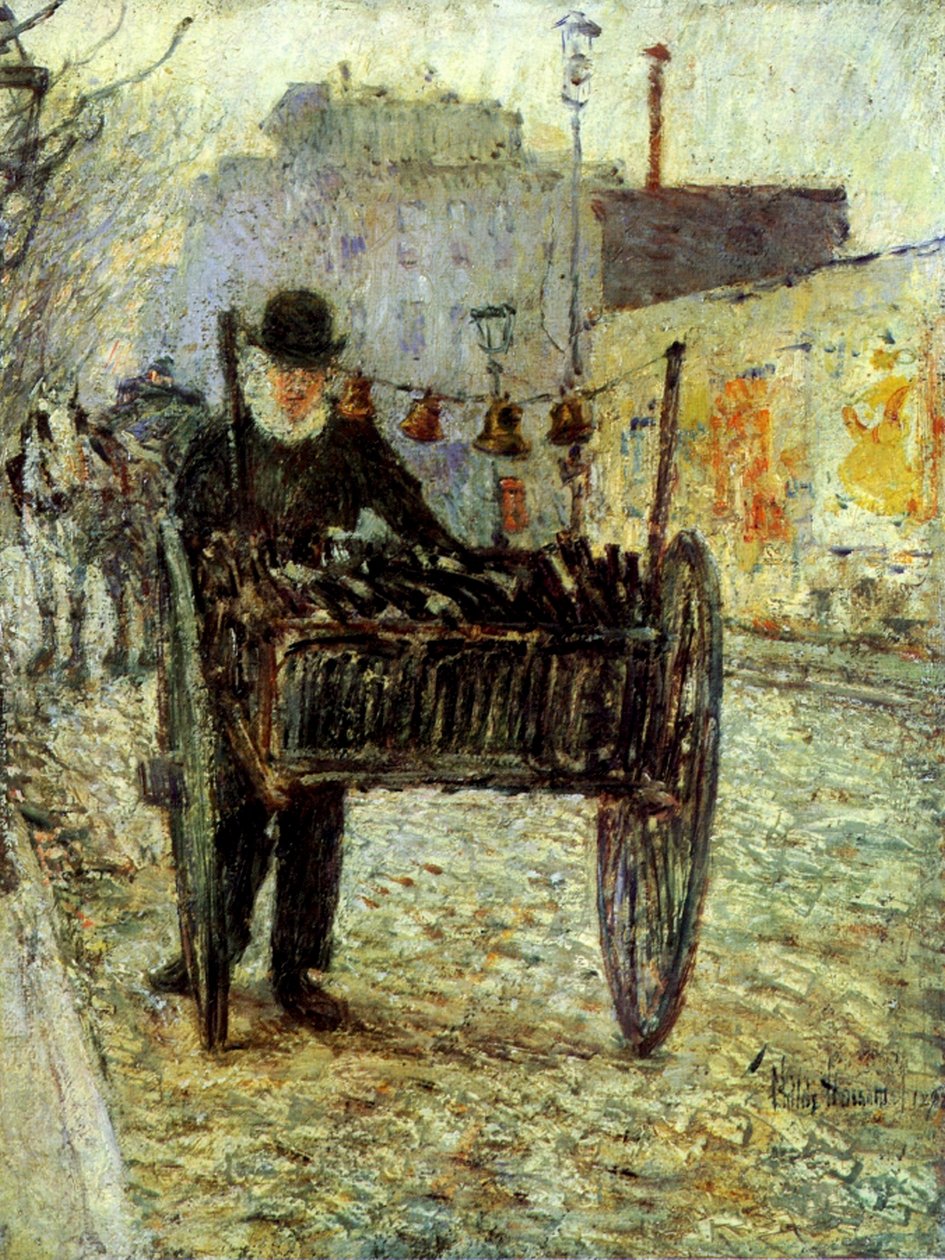 Velhote Carregador de Garrafas de Childe Frederick Hassam