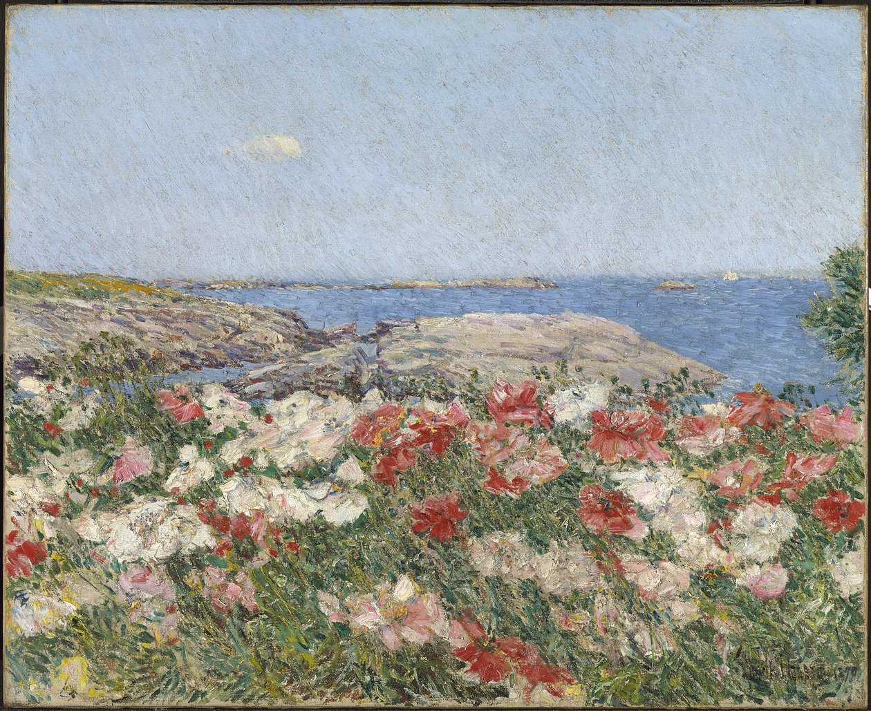 Papoilas nas Ilhas dos Shoals de Childe Frederick Hassam