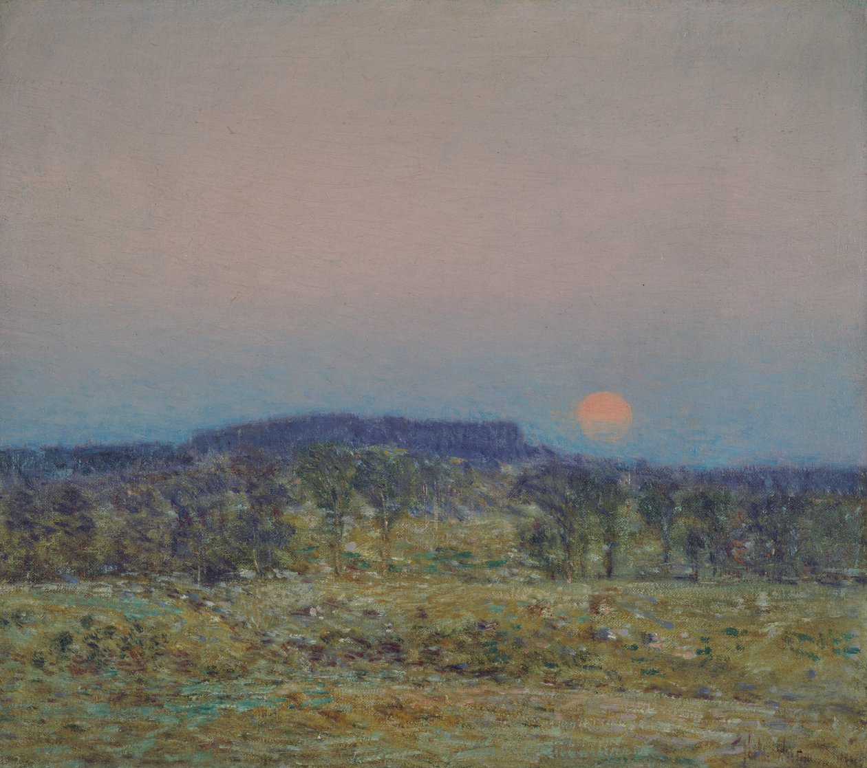 Setembro Moonrise de Childe Frederick Hassam