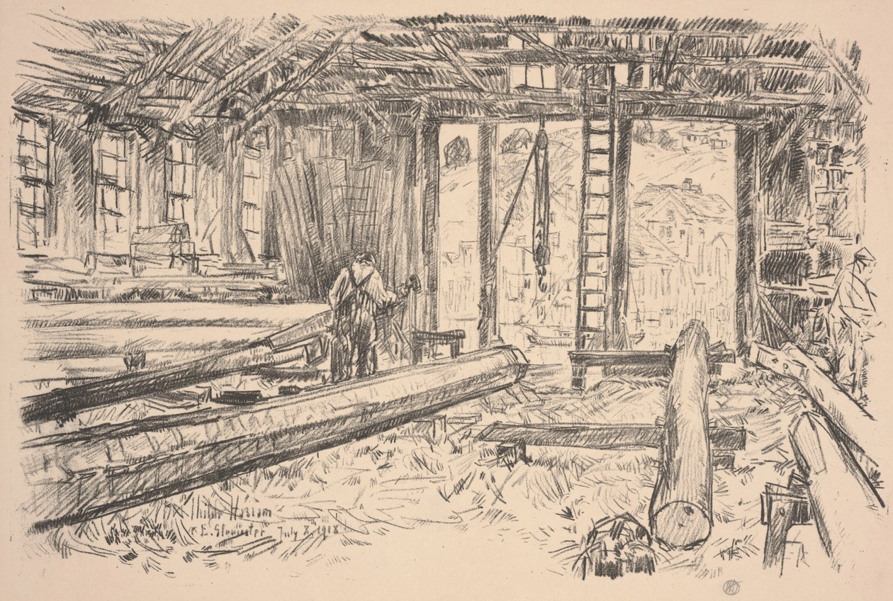 Spar Shop, Gloucester de Childe Frederick Hassam