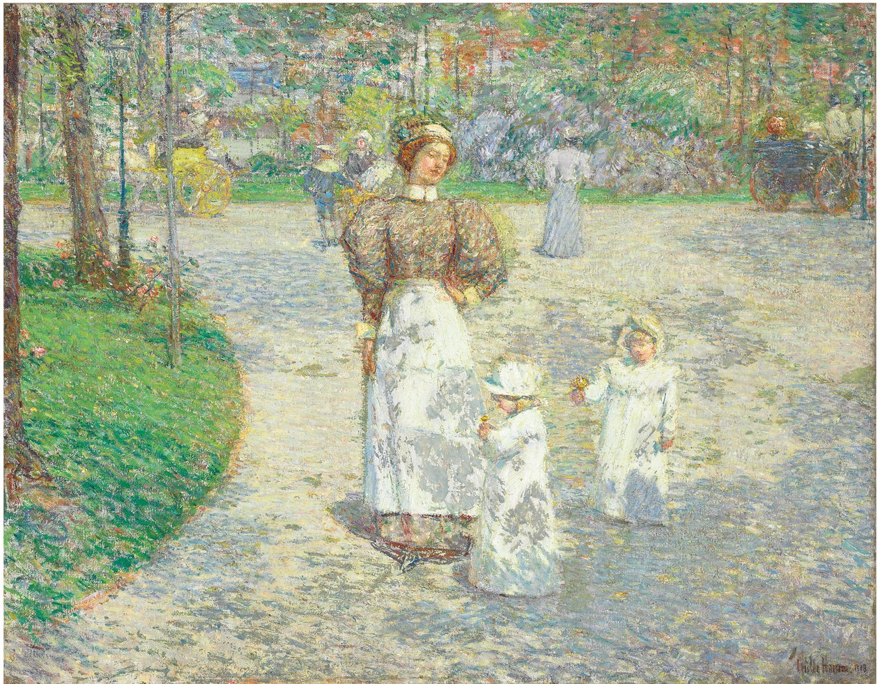 Primavera no Central Park de Childe Frederick Hassam