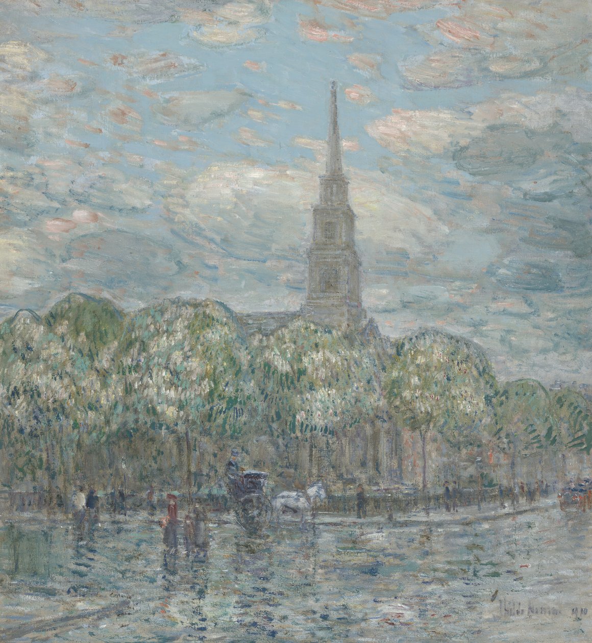 São Marcos no Bowery de Childe Frederick Hassam