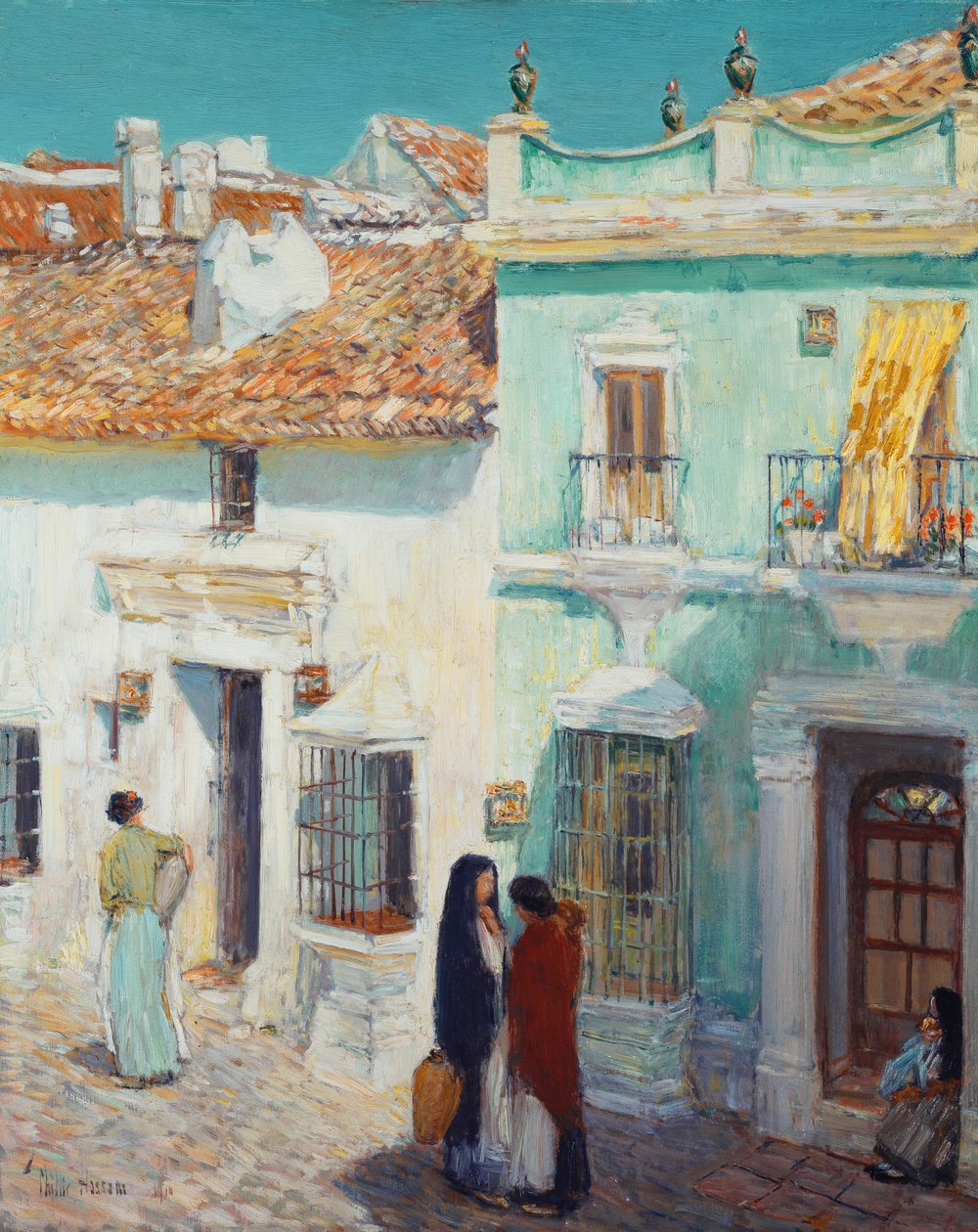 Cena de rua, La Ronda, Espanha de Childe Frederick Hassam