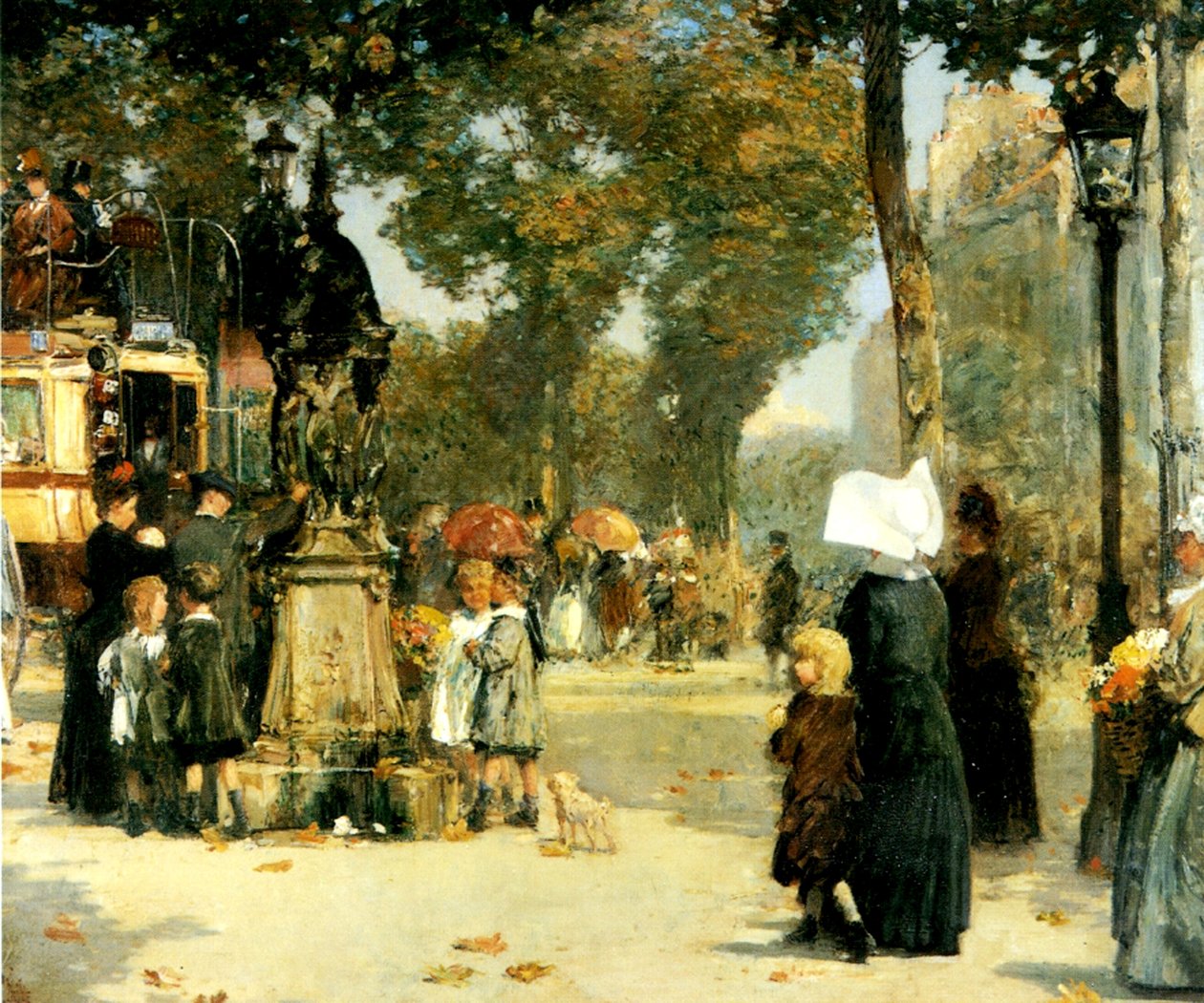 Cena de rua, Paris de Childe Frederick Hassam