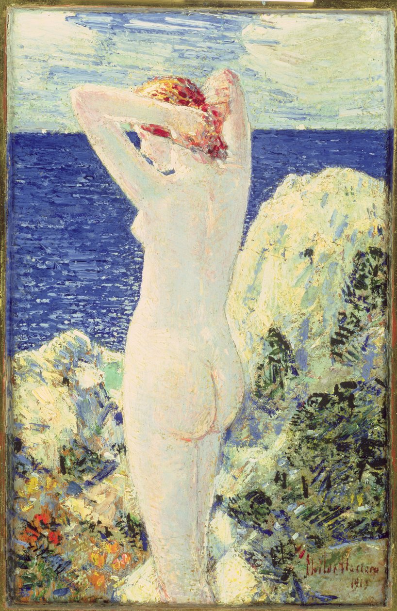 O banhista de Childe Frederick Hassam
