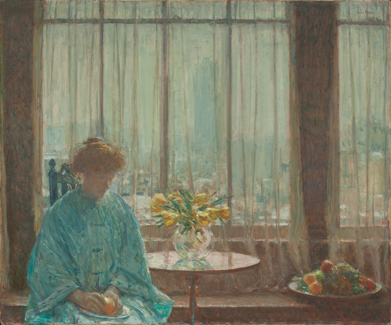 A Sala do Café da Manhã, Manhã de Inverno de Childe Frederick Hassam