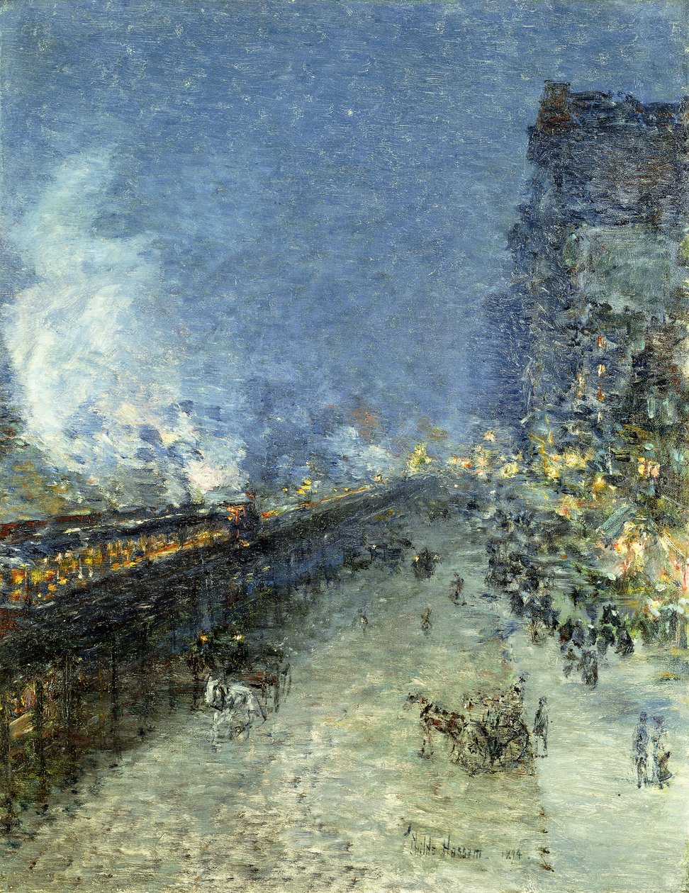 The El, Nova Iorque de Childe Frederick Hassam