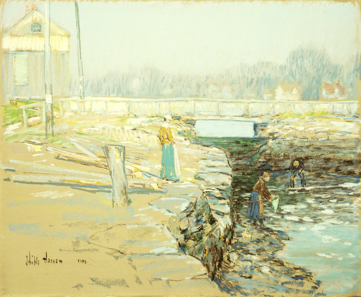 A Barragem do Moinho, Cos Cob de Childe Frederick Hassam