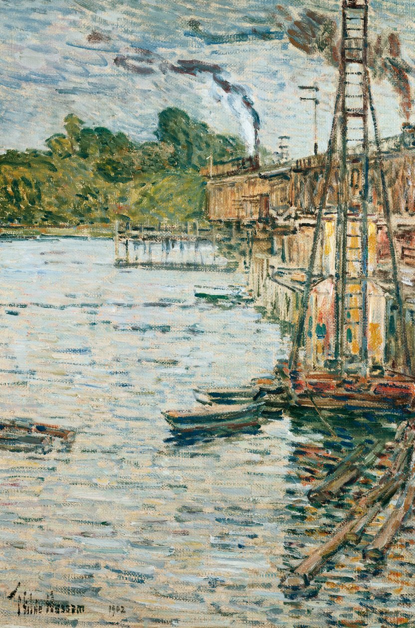The Mill Pond, Cos Cob, Connecticut de Childe Frederick Hassam