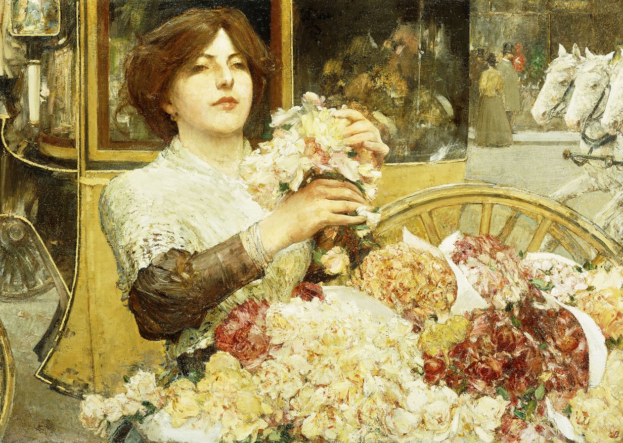 A Garota Rosa de Childe Frederick Hassam