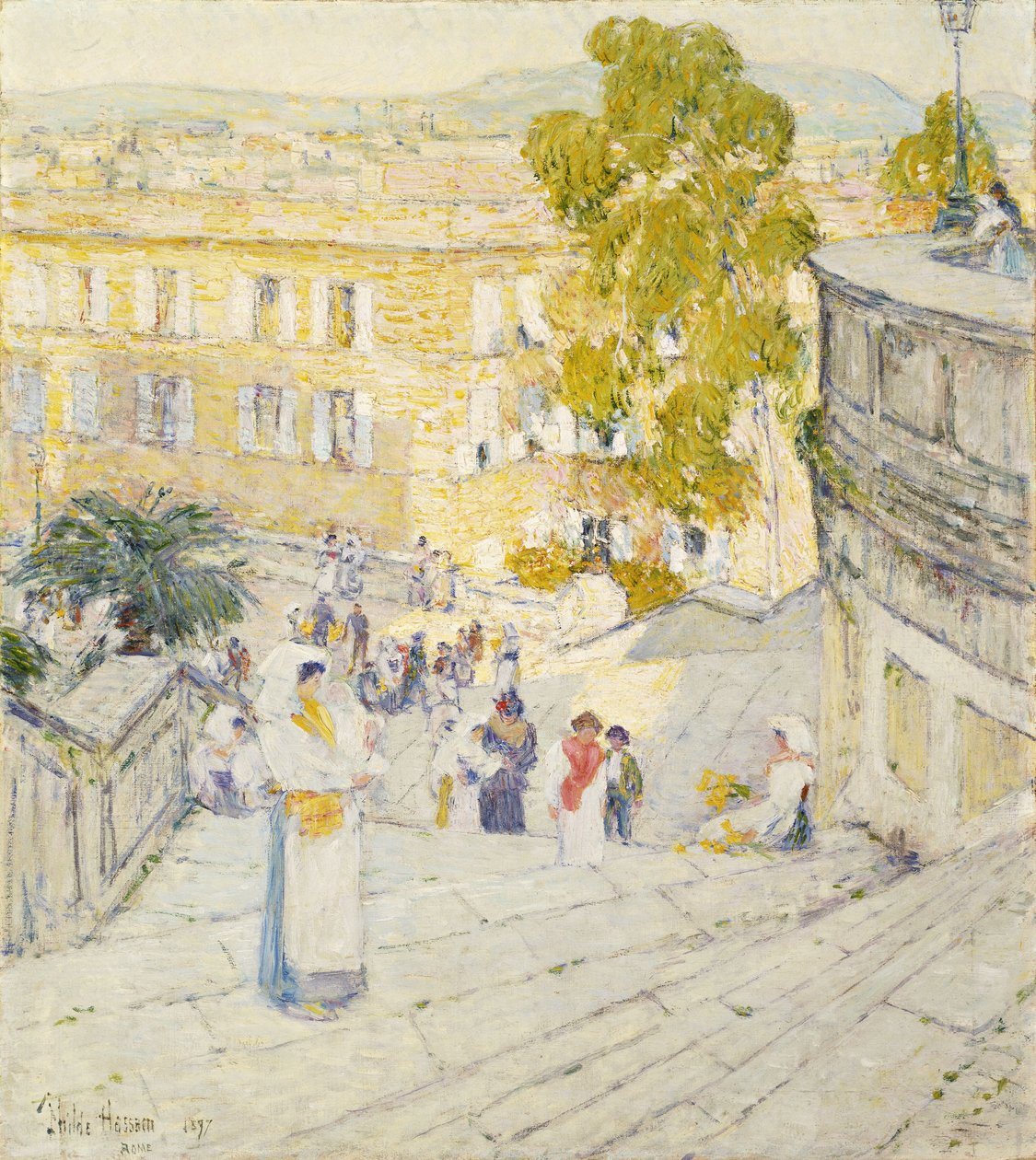 Os Passos Espanhóis de Roma de Childe Frederick Hassam